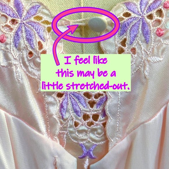 Vintage Vanity Fair Gown Robe Set Size M Pink Sleeveless Gown Short Sleeve Robe - Picture 10 of 10